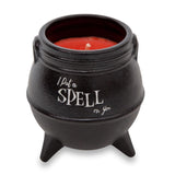 Disney Hocus Pocus I Put A Spell On You Ceramic Cauldron Candle | Lemongrass Fragrance With 30-Hour Burn Time