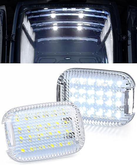 LED Interior Cabin Courtesy Lights Replacement for Ford Transit 150 250 350 2014 to 2024 Cargo Dome Lighting 6000K White