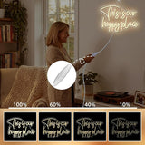 This Is Our Happy Place Neon Sign Warm White LED Wall Light USB Dimmable Room Decor