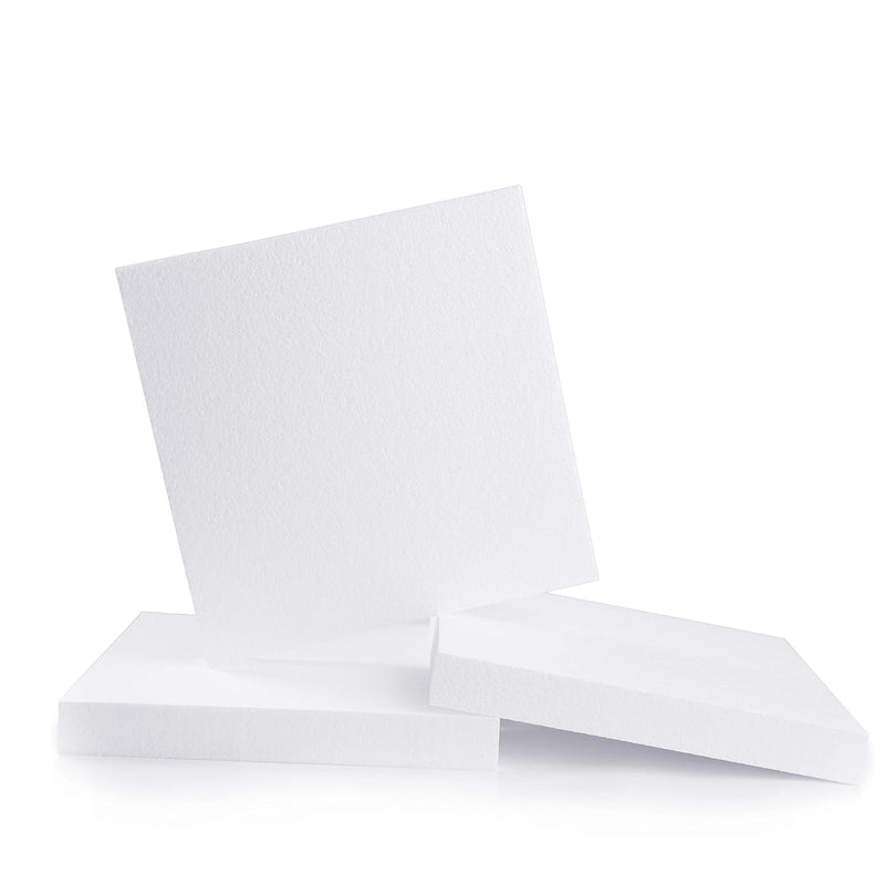 Silverlake Craft Foam Block - 3 Pack Of 12X12X1.5 Eps Polystyrene Bloc