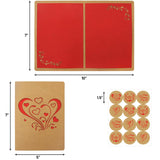 Mothers Day Cards Die Cut 12 Pcs Happy Mother’S Day Kraft Cards With Envelopes And Stickers Mothers Day Gifts