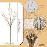 10 Pcs Winter Decorations Artificial Berry Stems White Christmas Picks Branches Cream Berries Stems For Floral Arrangements Christmas Tree Holiday Home Xmas Diy Crafts Party Decor Centerpieces