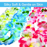 6 Counts Hawaiian Leis For Luau Party Supplies, Tropical Flower Lei Decorations, Premium Artificial Leis For Wedding, Graduation, Beach & Birthday Party Favors