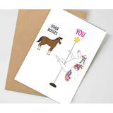 Birthday Card For Boss, Funny Card For Manager, Birthday Gifts For Boss, Gifts From Employee, Supervisor Gift, (Unicorn Dancing)