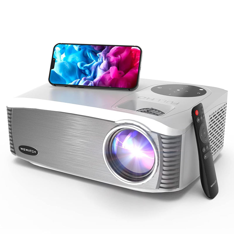 20000Lm 500 Ansi Projector - V70 Native 1080P Projector 5G Wifi Bluetooth Proj