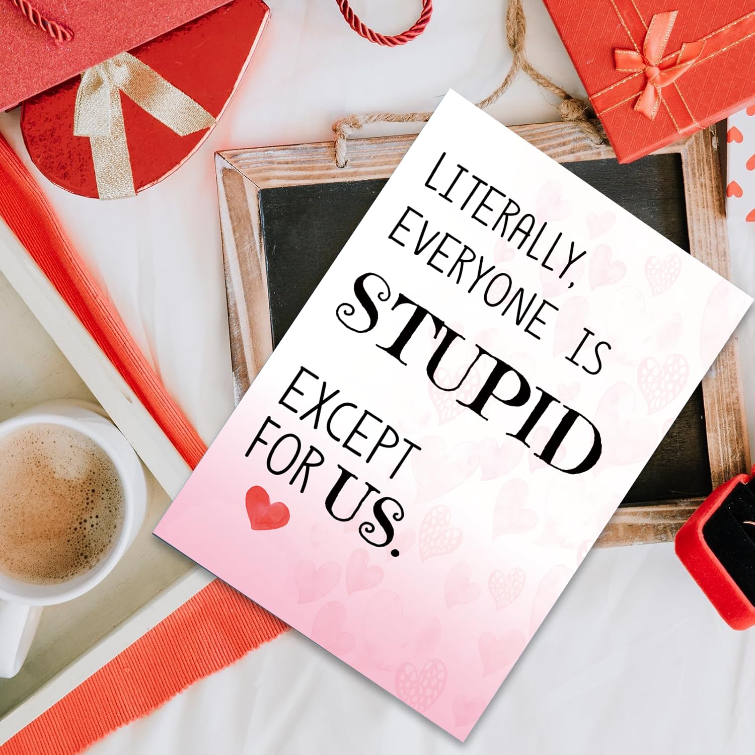 Funny Valentine'S Day Card For Her Him Husband Wife Boyfriend Girlfriend, Sarcastic G-Day Card For Best Friend Bestie Or Loved One, Humorous Galentine'S Day Cards Gift