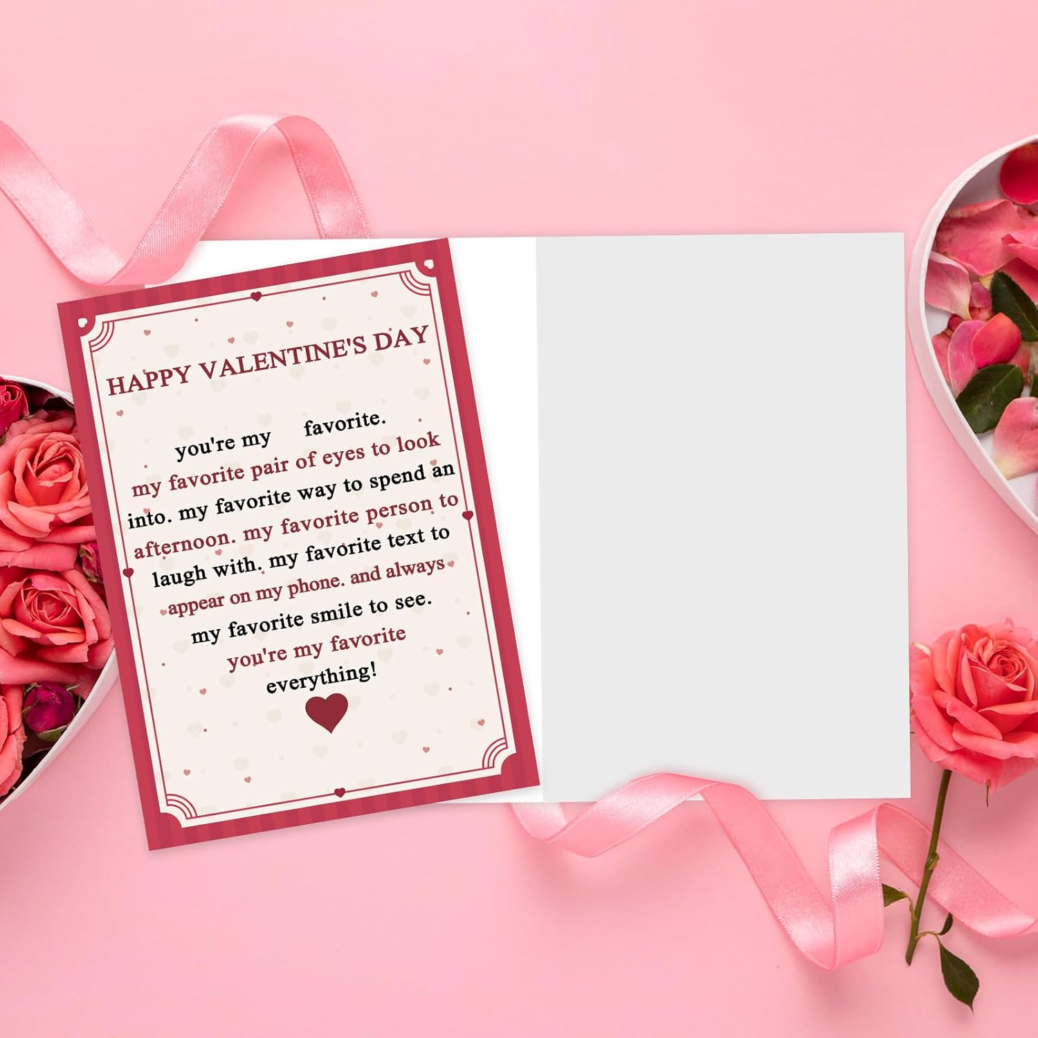 Sweet Valentines Day Cards Gift For Him Her, Happy Valentine'S Day Card For Husband Wife, Lovely Love Card For Girlfriend Boyfriend, Romantic Valentines Day Decorations Idea