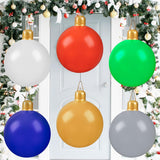 6 Pcs Large Inflatable Christmas Ball Christmas Blow Ball Decorations Pvc Inflatable Ornaments Christmas Tree Yard Lawn