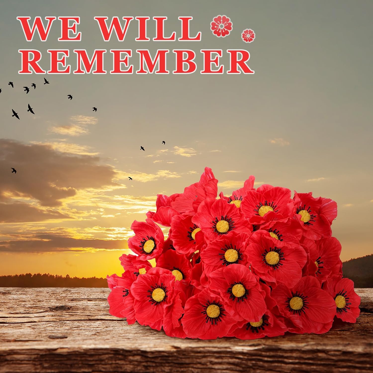 42 Pcs Artificial Poppy Flowers Bulk Veterans Day Pu Silk Poppy Flowers 11 Inch Poppy Anemone Stems Artificial Flowers For Table Centerpiece Home Veterans Bouquet Decor (Red, Yellow)
