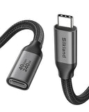 USB4 Extension Cable 40Gbps Thunderbolt 4 240W Fast Charging 3.3FT USB C Extender for MacBook iPhone 17 iPad
