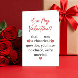 Naughty Be My Valentine Card For Him Her, Humorous Valentine’S Day Card For Husband Wife
