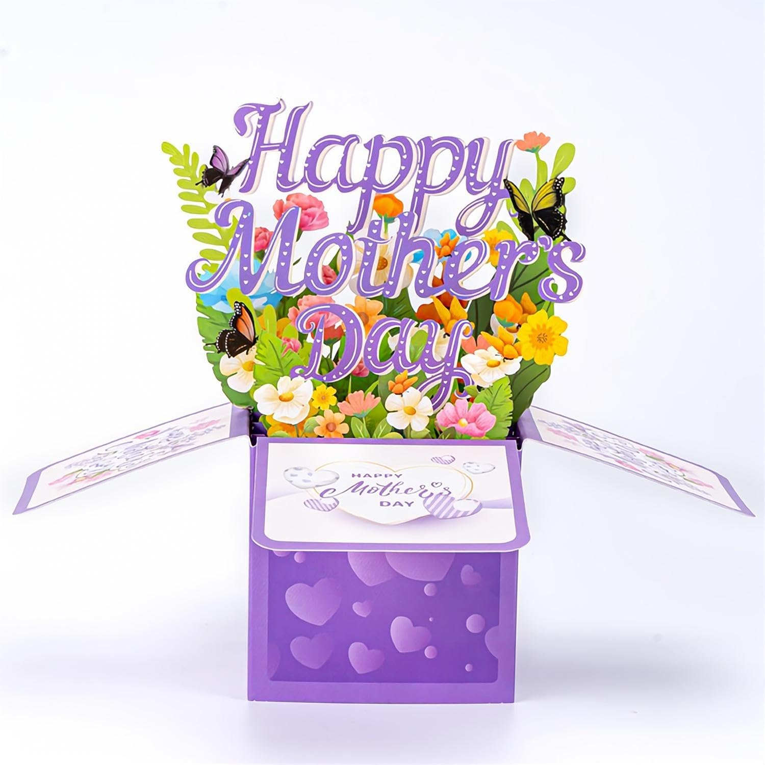 3D Pop-Up Mother'S Day Card -Happy Mother'S Day Flower Pop-Up Card With Envelope And Note Label Included For Mom, Grandmother, Any Mother Figure In Your Life