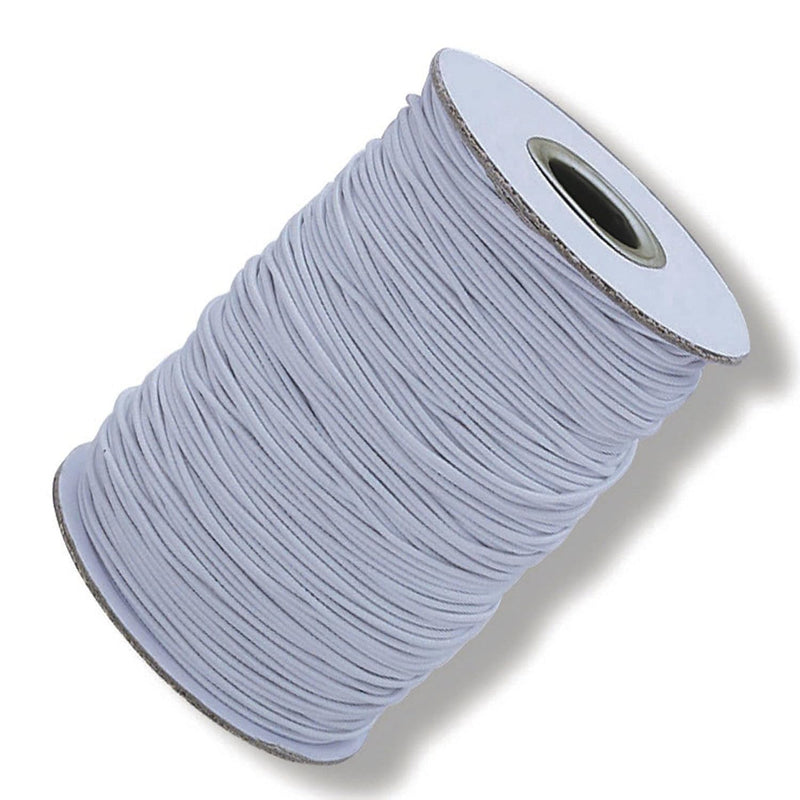 White Elastic Cord, 144 Yards - Heavy