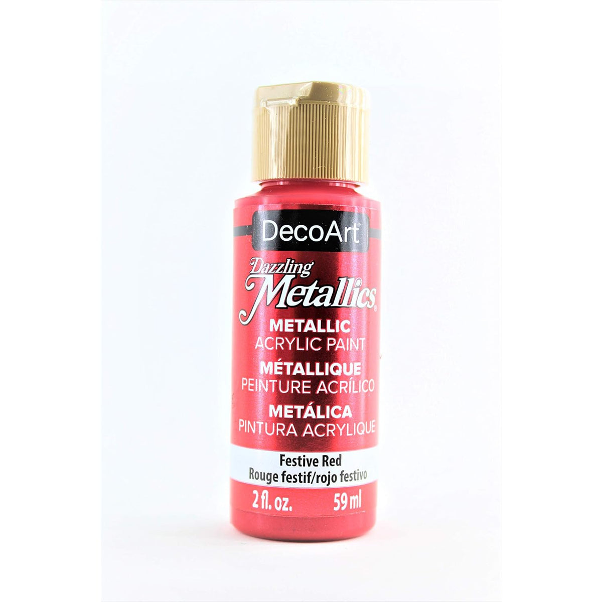 Dazzling Metallics Acrylic Paint 2oz-Festive Red