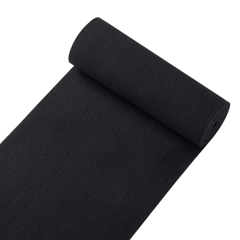 Knit Elastic Bands For Sewing Black Heavy Stretch High Elasticity Flat