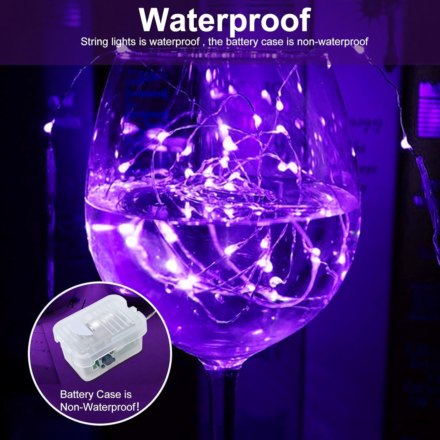 6 Pack Led Fairy Lights Battery Operated, Fairy String Lights 3 Modes Waterproof 7 Feet 20 Led Firefly Starry Lamps For