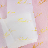 100 Sheets White With Gold Thank You Tissue Paper Bulk,20" X 14",Golden Thanks You Tissues Paper For Packaging And Gift Bags,Small Business