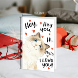 Funny Cat Valentines Day Card For Him Her, Cute Anniversary Card For Husband Wife, Cat Birthday Cards For Friends Bestie, Pet Lover Vday Cards Gifts