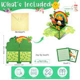 St. Patrick’S Day 3D Pop Up Card Happy St. Patrick S Day Greeting Card With Envelope & Blank Note Shamrock Greeting Card With Envelope Patrick Day Card Irish Good Luck Gift For Girls Boys