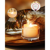 24-Pack Flameless Led Tea Lights Candles Battery Operated, 200+Hour Fake Electric Candles Tealights For Votive, Aniversary, Wedding Centerpiece Table Decor, Funeral, Halloween, Christmas