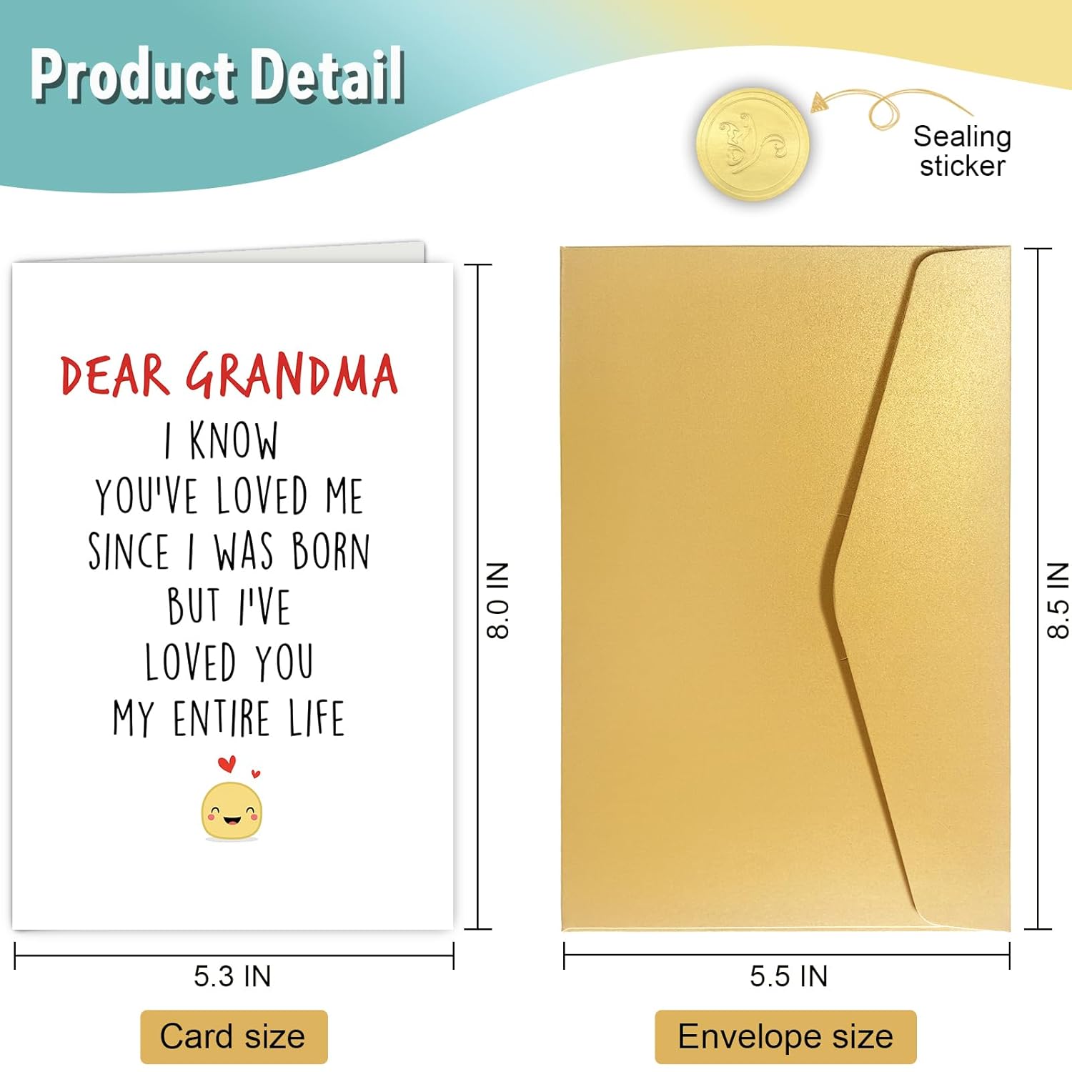 Funny Mothers Day Card For Grandma, Grandmother Birthday Card, Mother'S Day Gift From Grandchild, Happy Mother'S Day Card Gifts For Grandma