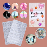 2 Pcs Gem Jewelry Casting Mold,Resin Jewelry Casting Molds For Making Earrings Jewelry Making Crafting Projects (Large)