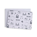 Baby Card Set With Envelopes, 24 Pack - 4.75 X 3.5 Inch, Blank Inside, Hand-Illustrated, Modern Toile Design - Perfect For Baby Showers, Thank You Notes, Announcements