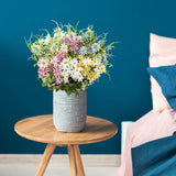 6Pcs Artificial Daisy Silk Flower Outdoor Uv Resistant Fake Wildflowers Faux Greenery Shrubs Plastic Plants Arrangements For Home Indoor Outside Garden Vase Decor