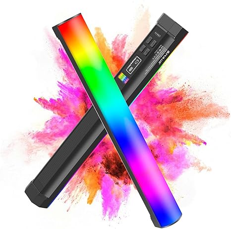 Magnetic Handheld Light Wand 11.8 Inch Rechargeable Dimmable Tube Light for TikTok YouTube Vlogs