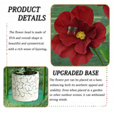 5.8 Ft Giant Artificial Flowers For Decoration,Large Eva Flower Decor,Wedding Arrangements, Birthday Party Banquet Background,Hotel,Office,Window Display(Wine)