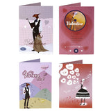 Valentines Day Card With Envelope,4 Funny Designs With Love, Perfect For Lover, Wife & Husband & Boyfriend & Girlfriend