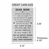 Mom Gifts For Women, Happy Mothers Day Card From Daughter, Long Distance Gifts Dear Mom, I Love You Mother Birthday Present