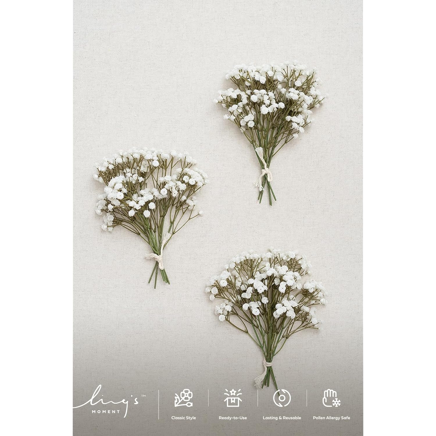 Artificial Baby'S Breath, 18Pcs Gypsophila Greenery Spray White Flowers For Wedding Bouquet/Centerpieces/Boutonnieres/Corsage And Floral Arrangements