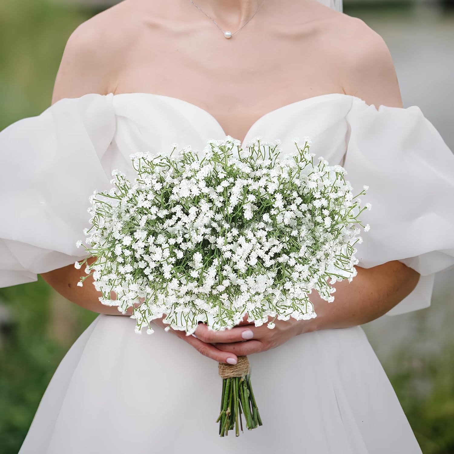 30 Pcs Baby'S Breath Artificial Flowers Real Touch Faux Gypsophila Bouquet Diy Floral Bouquets Arrangement For Wedding Centerpieces And Decorations