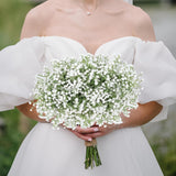 30 Pcs Baby'S Breath Artificial Flowers Real Touch Faux Gypsophila Bouquet Diy Floral Bouquets Arrangement For Wedding Centerpieces And Decorations