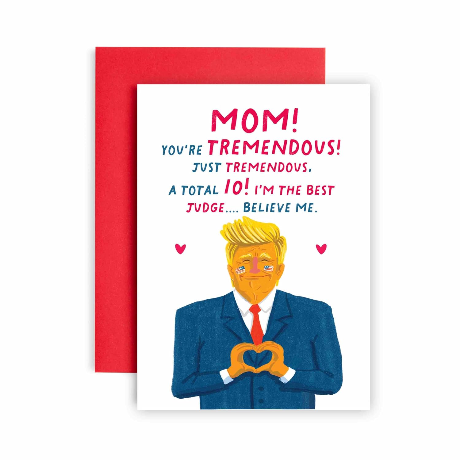 Mom Birthday Card For Mother'S Day Funny Donald Trump Amazing Mom (Tremendous)