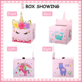 Valentine'S Boxes Unicorn Valentines Cards With Envelopes And Unicorn Stickers For Classroom Exchange Party Favor (1 Mailbox, 33 Valentine Cards, 33 Envelopes, 36 Stickers)
