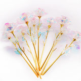 15 Pcs 24K Galaxy Rose Colorful Artificial Flowers Rainbow Rose Flower Forever Rose Best Gifts For Mother'S Day Thanksgiving Valentine'S Day Girl'S Birthday Party, Gradient Color