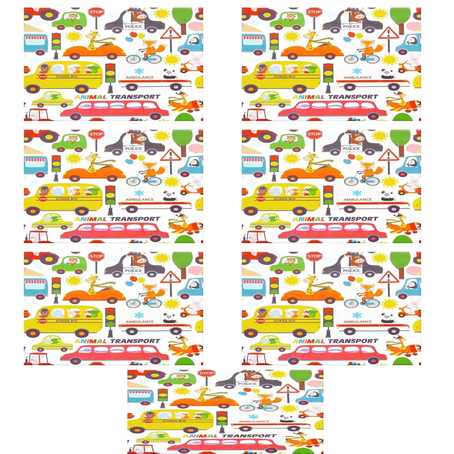 Happy Birthday Wrapping Paper For Kids Girls Women Adults Boys Men, 7 Sheets Birthday Gift Wrapping Paper, Folded Flat 20X28 Inches Each