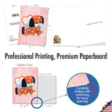 - Valentine'S Day Greeting Card With Envelope (4.63 X 6.75 Inch) - Vintage Puppies C8990Dvdg