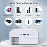 2024 Mini Projector, 1080P, WiFi, Bluetooth, 300" Screen, Portable, Outdoor