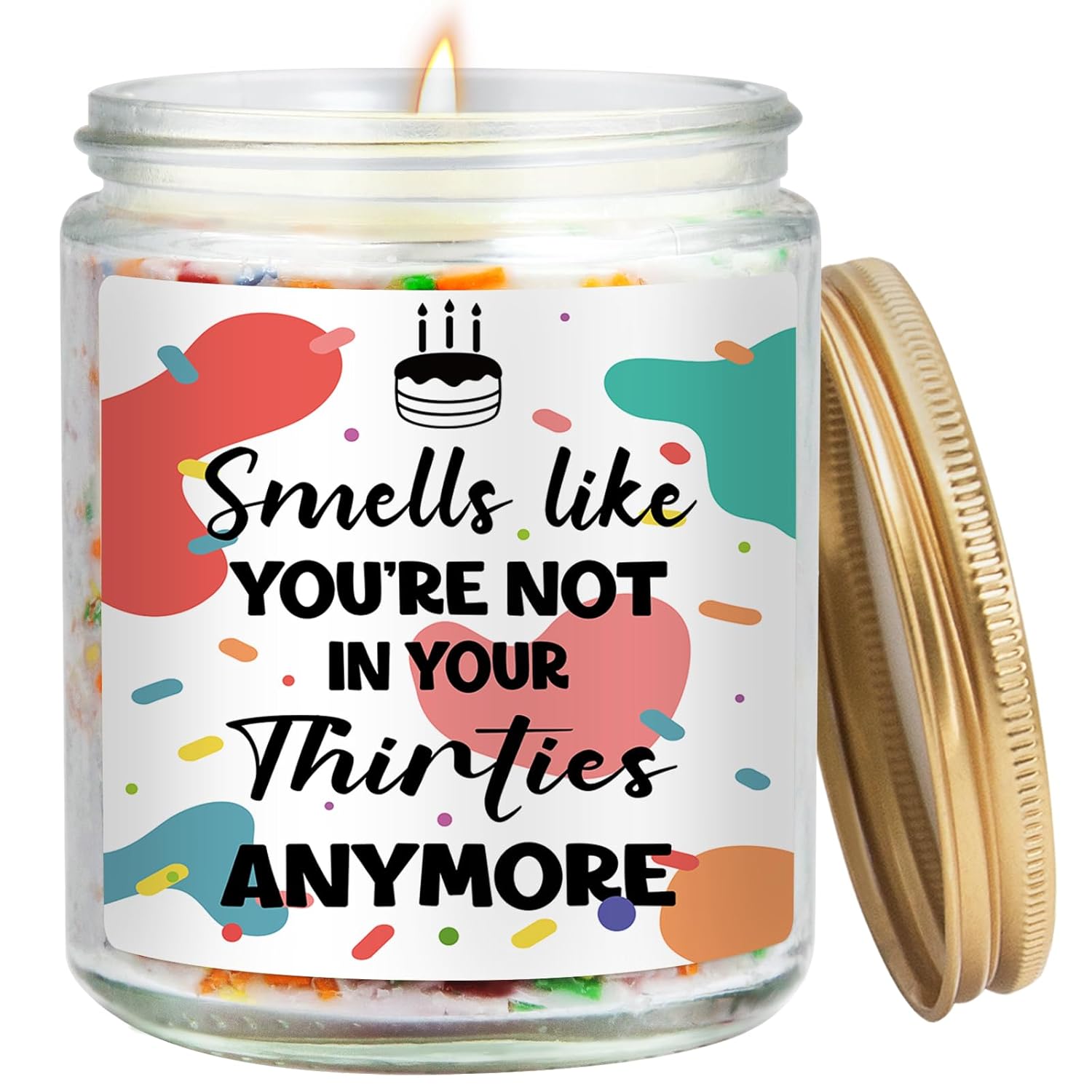 40Th Birthday Gifts For Women, 1985 Cool Birthday Cake Scented Candles, 40 Year Old Gifts For Grandparent, Happy 40Th Birthday Candle For Him Her Wife, 40St Party Supplies Decorations