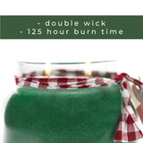 A Cheerful Giver - Balsam Fir Mama Scented Glass Jar Candle (22oz) with Lid & True to Life Fragrance Made in USA