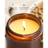 Candles Set - 6Pc Scented Candles, Soy Candle, Aromatherapy Candle, Soy Wax Candle, Candle For Home Scented, Lavender/Vanilla/Eucalyptus/Sage/Jasmine/Sandalwood