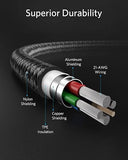 Apple MFi Certified USB C to Lightning Cable 6FT Nylon Braided Fast Charging Cord for iPhone 14 13 12 11 iPad Black
