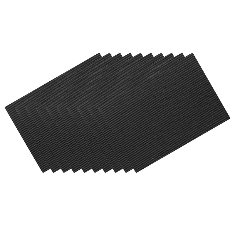 10 Pack 7.87X11.88 Inch Corrugated Cardboard Paper Sheets Diy Projects Black F