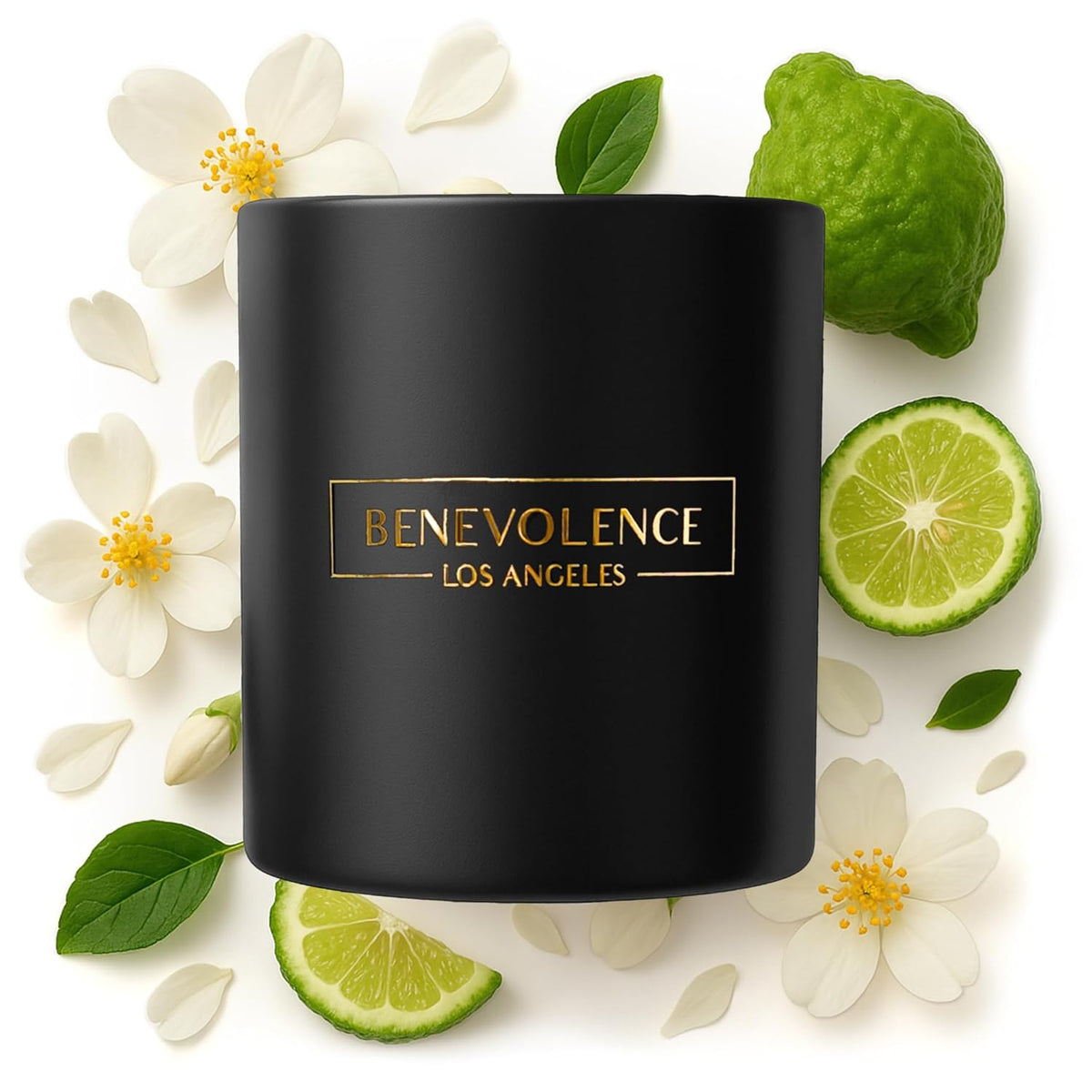 Bergamot & Jasmine Christmas Scented Candles | Soy Candles, Black Candle For Home | Holiday Candle Gifts For Women And Men | Home Fragrance | Aromatherapy | 8Oz, 45 Hour Burn