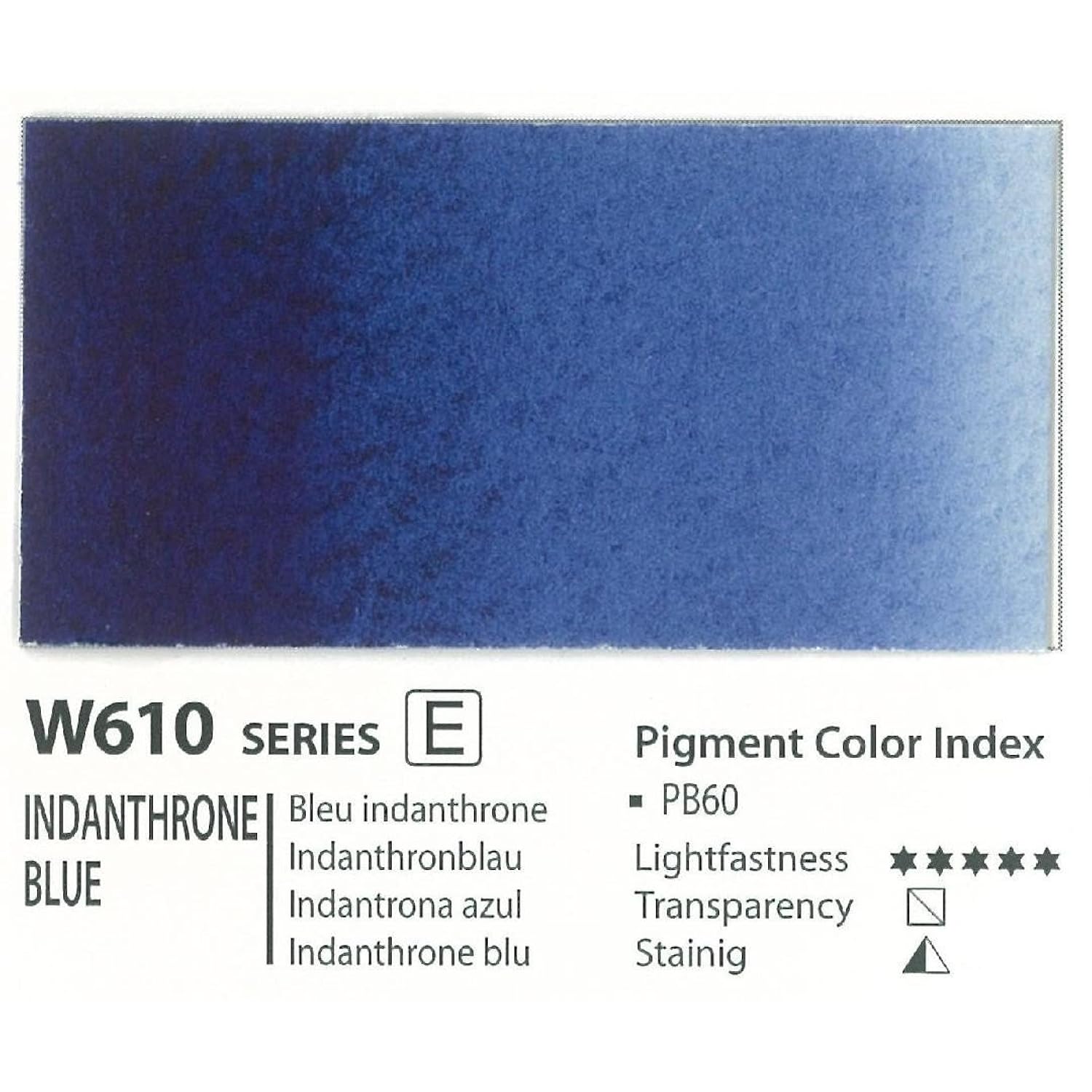 Mijello Mission Gold Class Water Color Paint, 15ml Tube, Indianthrone Blue (W610)