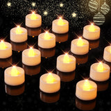 Flameless Tealights Candles With Timer,6 Hours On And 18 Hours Off In 24 Hours Cycle Automatically,Pack Of 12 Battery Operated Led Tea Lights Flickering Votive Candles Timer Warm Yellow Light
