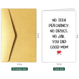 Hilarious Mother'S Day Card From Teen, Funny Mother'S Day Card From Daughter, You Did Good Mom Greeting Card